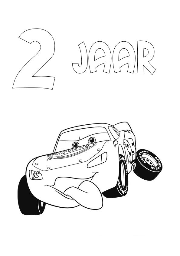 Kids-n-fun.com | Coloring page Cars birthday Cars birthday